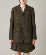 Wool Blazer Jacket-Forget-me-nots-Forget-me-nots Online Store