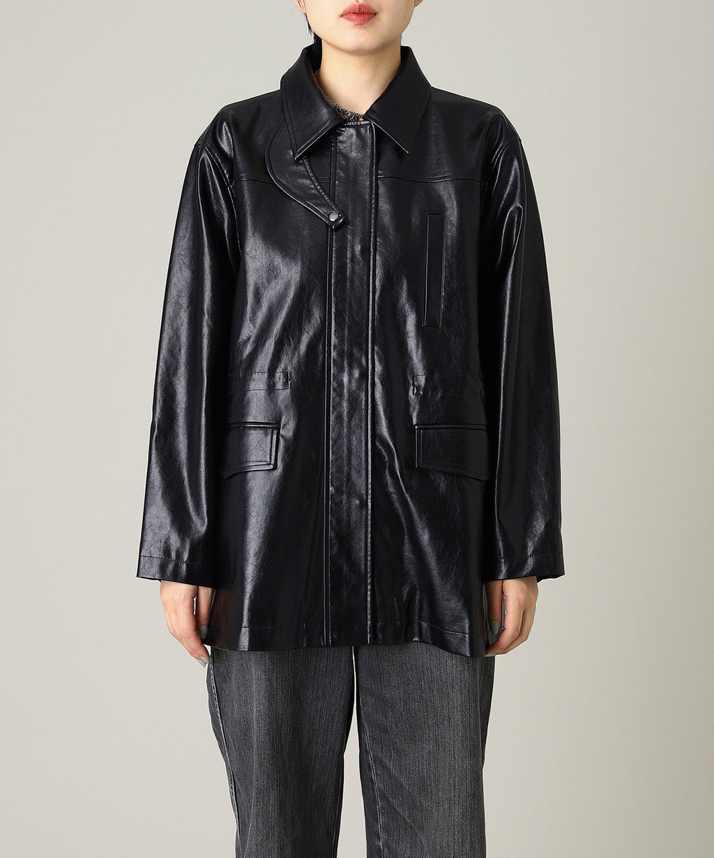 ジャケット・アウター me フォーゲットミーノッツ(Forget-me-nots)｜Fake Leather Jacket