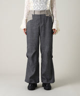 Knee Fold Slacks-Forget-me-nots-Forget-me-nots Online Store