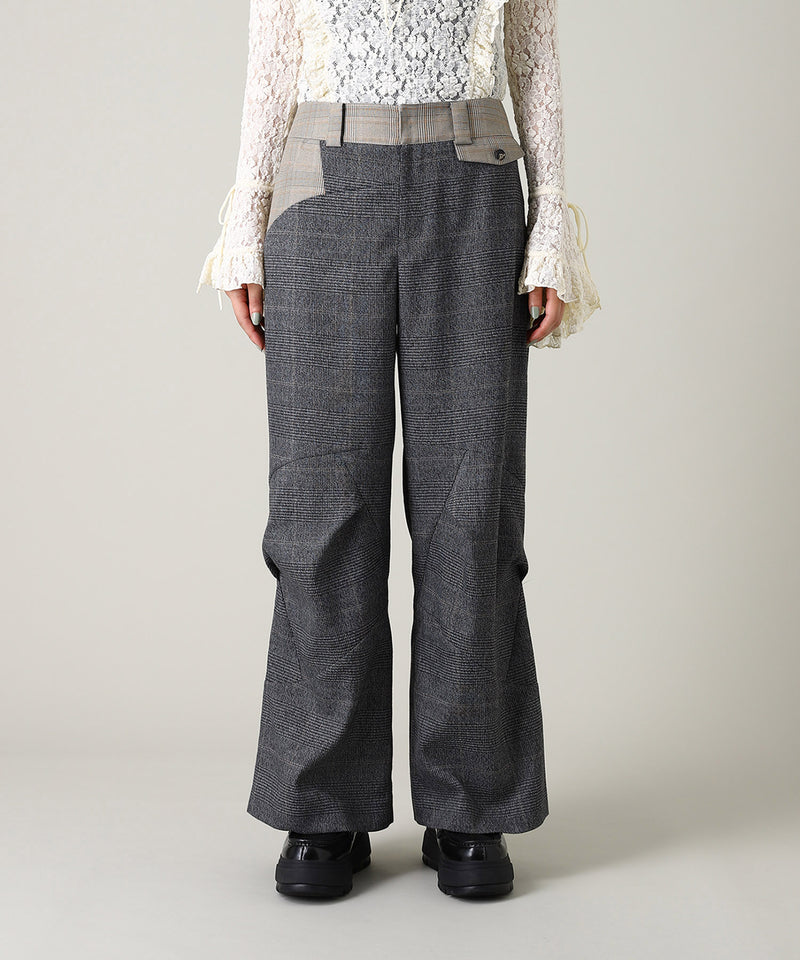 Knee Fold Slacks-Forget-me-nots-Forget-me-nots Online Store