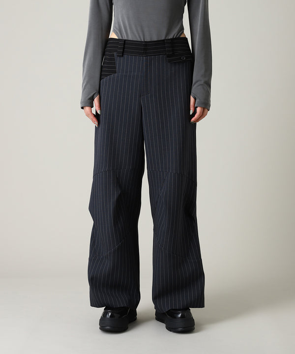 Knee Fold Slacks-Forget-me-nots-Forget-me-nots Online Store