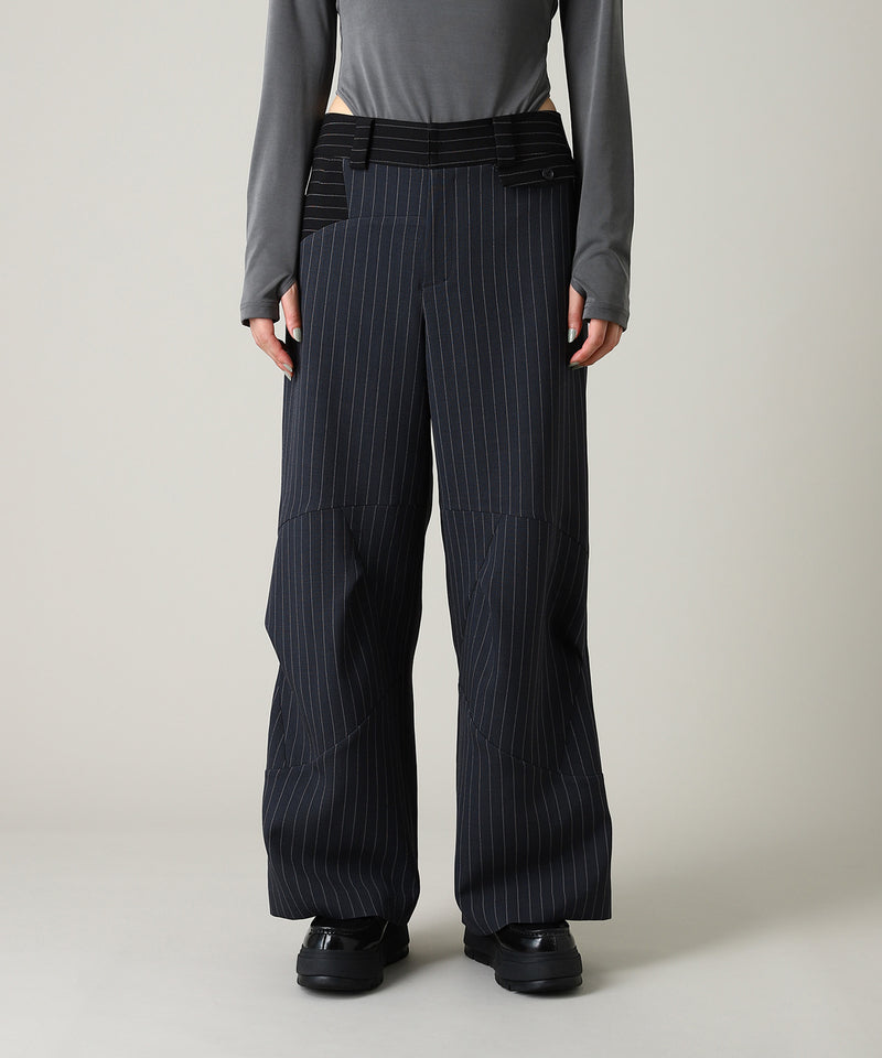 Knee Fold Slacks-Forget-me-nots-Forget-me-nots Online Store