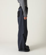 Knee Fold Slacks-Forget-me-nots-Forget-me-nots Online Store