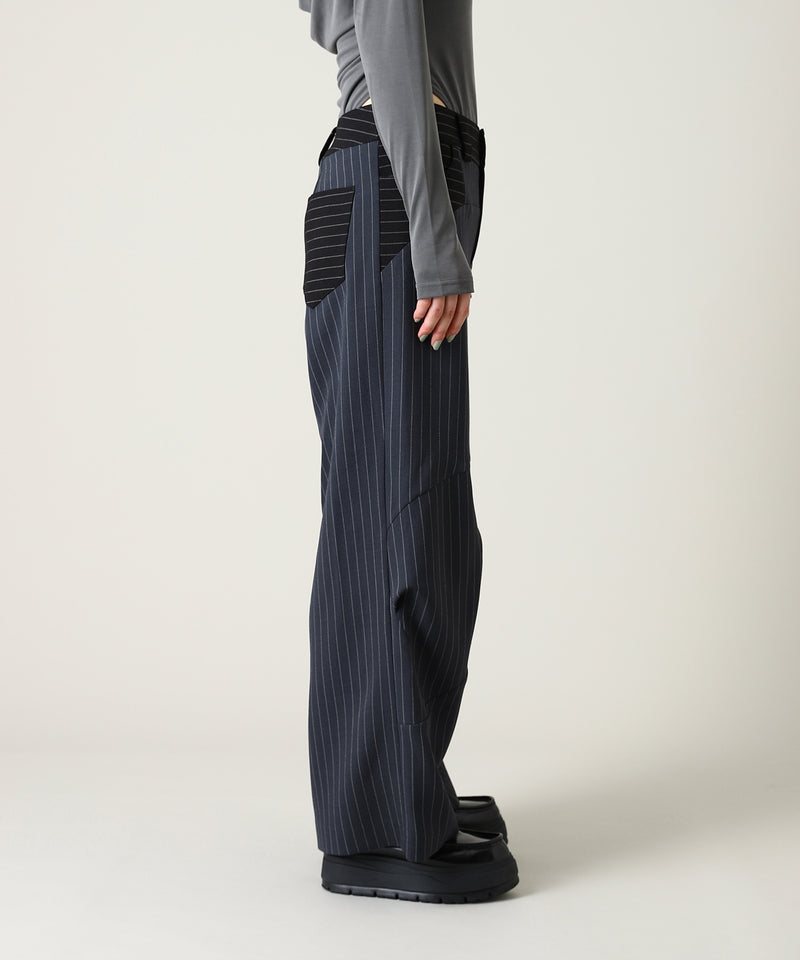 Knee Fold Slacks-Forget-me-nots-Forget-me-nots Online Store