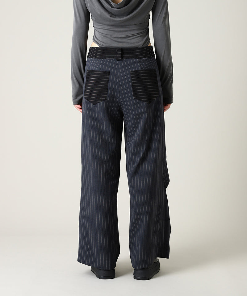 Knee Fold Slacks-Forget-me-nots-Forget-me-nots Online Store