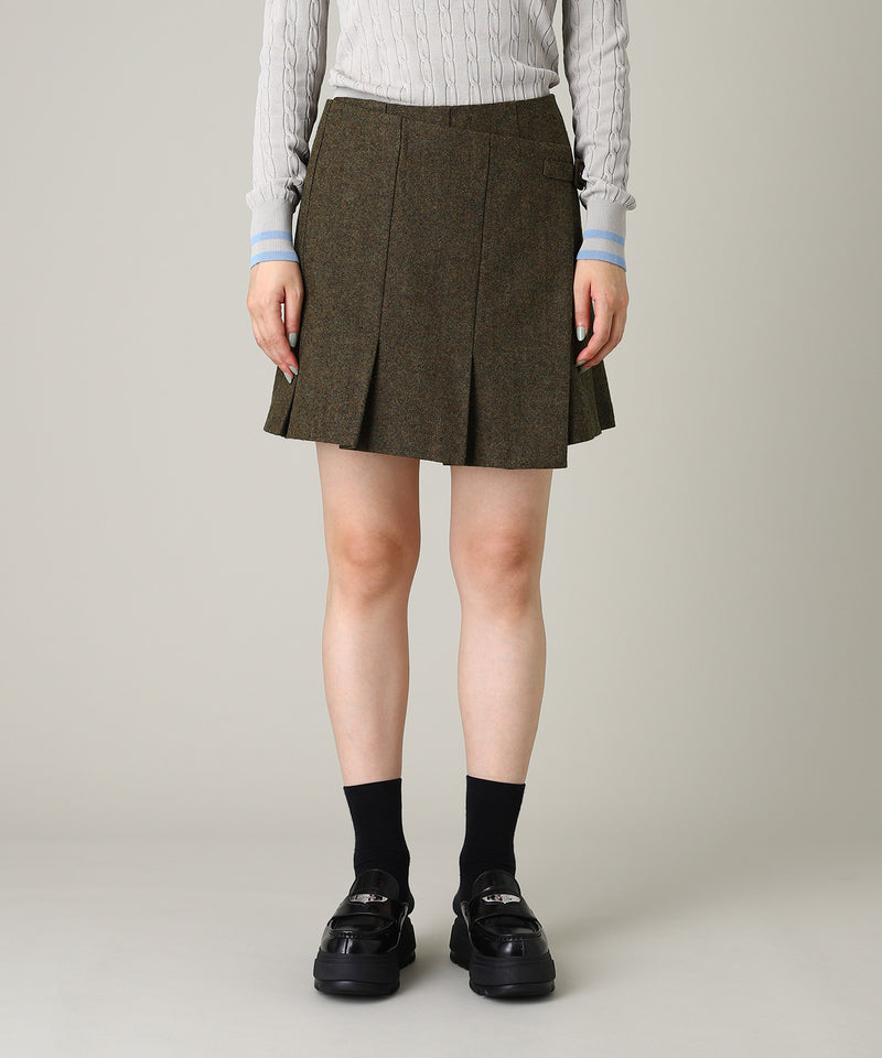 Wool Mini Skirt-Forget-me-nots-Forget-me-nots Online Store