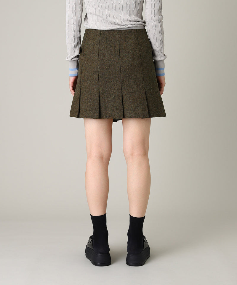 Wool Mini Skirt-Forget-me-nots-Forget-me-nots Online Store
