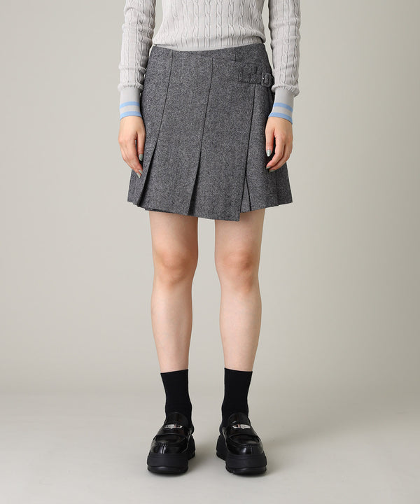 Wool Mini Skirt-Forget-me-nots-Forget-me-nots Online Store
