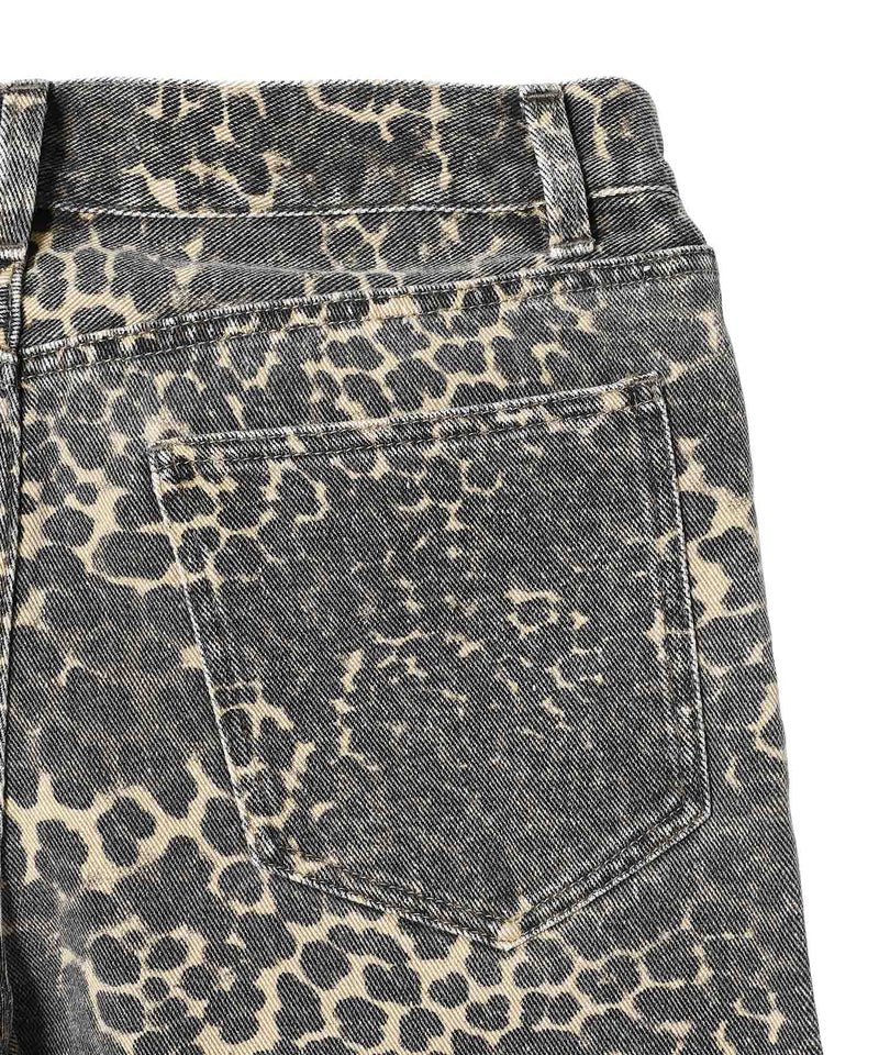 【Comingsoon】Leopard Damaged Denim-Forget-me-nots-Forget-me-nots Online Store