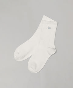 Logo Rib Socks-Forget-me-nots-Forget-me-nots Online Store