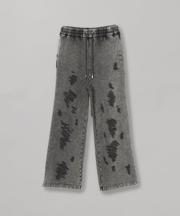 Panelled Straight Sweatpants-Feng Chen Wang-Forget-me-nots Online Store