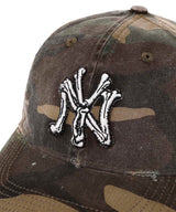 BASICKS x F.M.C.D / Born New York Vintage Washed Camo Cap-BASICKS-Forget-me-nots Online Store