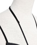 Faux-Leather Bra-FETICO-Forget-me-nots Online Store
