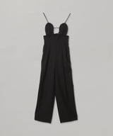 Wool Gabardine 2Way Bra Jumpsuit-FETICO-Forget-me-nots Online Store