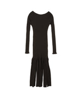 Rib Knit Slit Dress-FETICO-Forget-me-nots Online Store