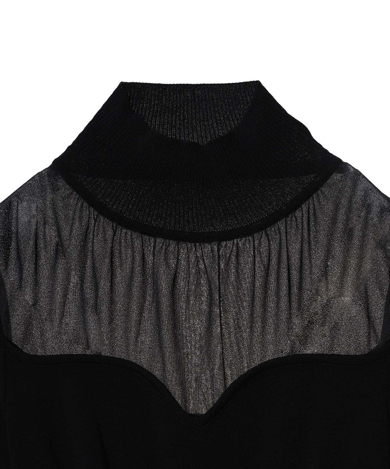 Stripe Knit Peplum Sweater-FETICO-Forget-me-nots Online Store