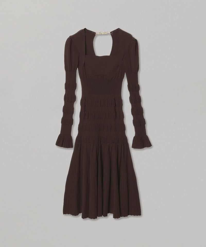 Stripe Knit Midi Dress-FETICO-Forget-me-nots Online Store