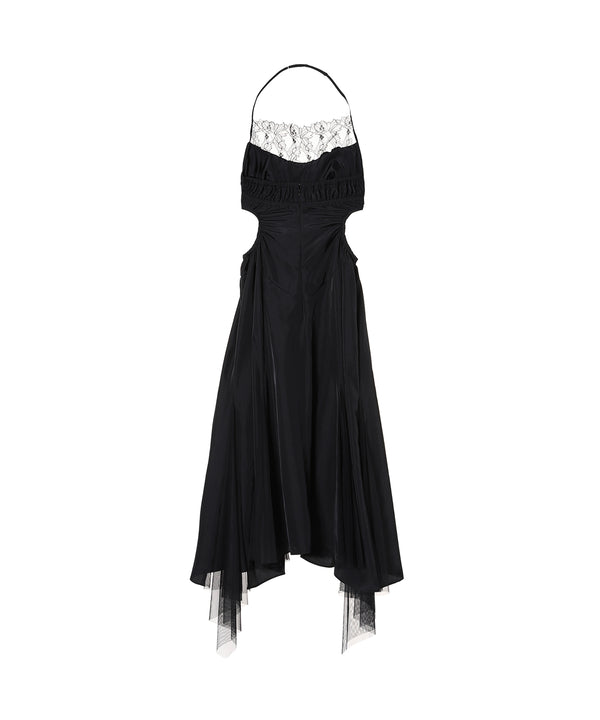 Satin Halter Dress-FETICO-Forget-me-nots Online Store