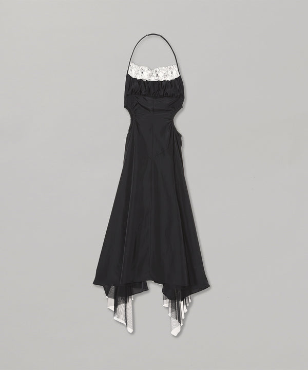 Satin Halter Dress-FETICO-Forget-me-nots Online Store