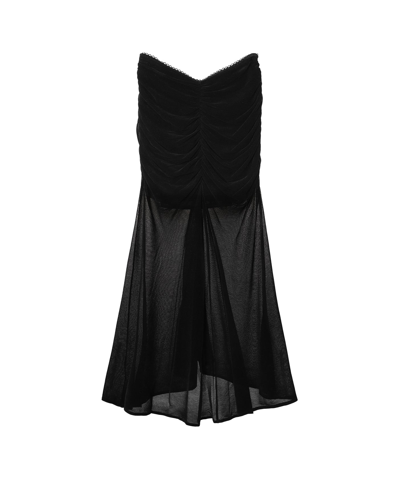 フェティコ(FETICO)|Velvet Tulle Gathered Skirt フェティコ(FETICO)|Velvet Tulle Gathered Skirt