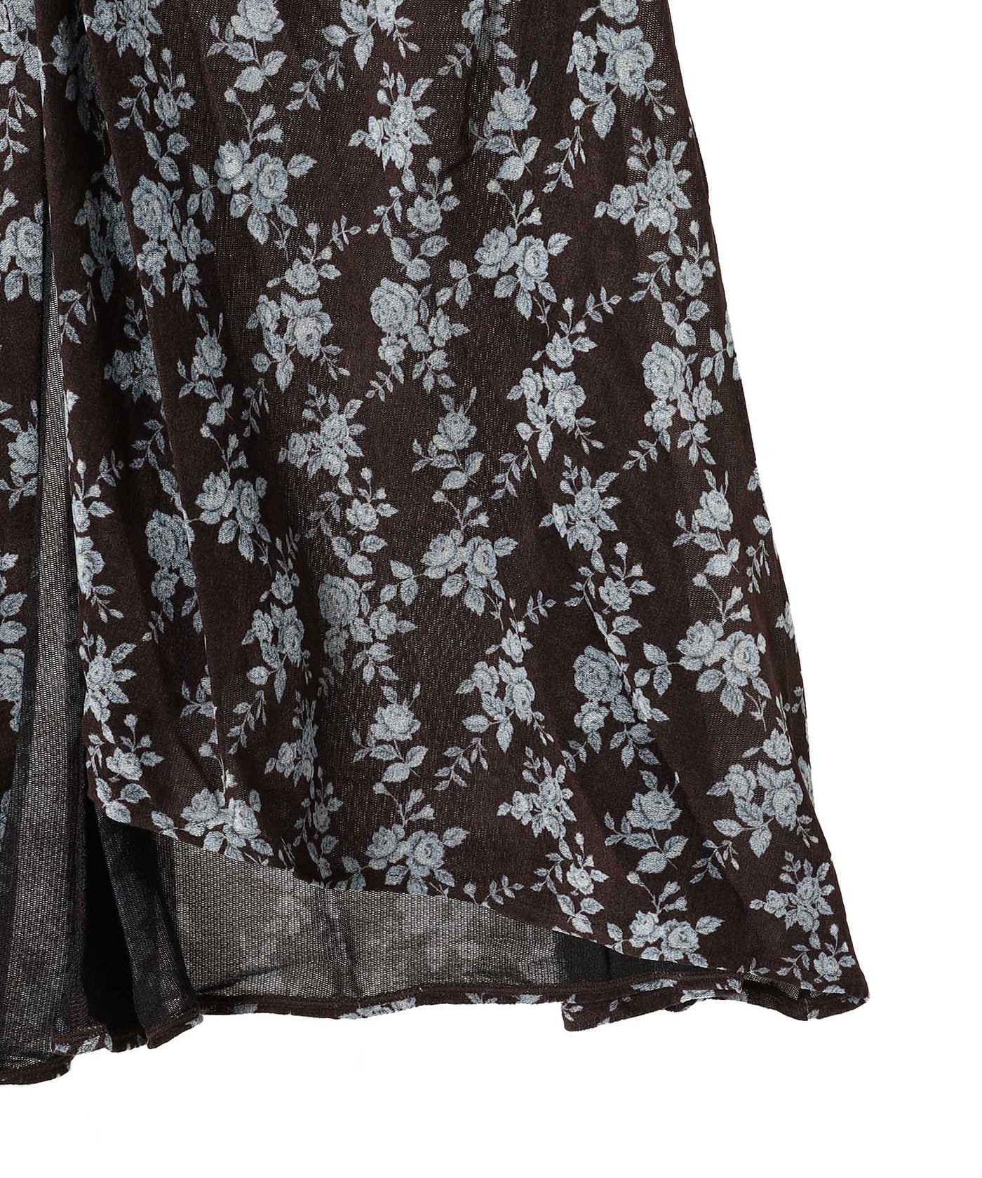 フェティコ(FETICO)|Rose Velvet Tulle Gathered Skirt フェティコ(FETICO)|Rose Velvet Tulle Gathered Skirt