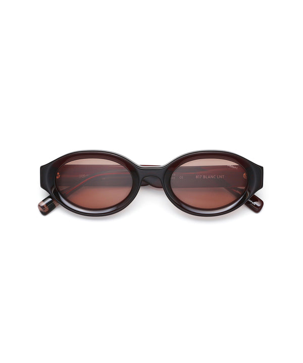 × Blanc Oval Television-Cut Sunglasses-FETICO-Forget-me-nots Online Store