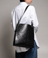 Flower-Embossed Tote Bag Fmn Exclusive-FETICO-Forget-me-nots Online Store