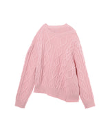 Double-Collar Cable Knit Jumper-Feng Chen Wang-Forget-me-nots Online Store