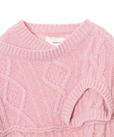 Double-Collar Cable Knit Jumper-Feng Chen Wang-Forget-me-nots Online Store
