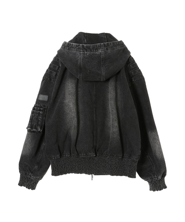 Denim Folding Oversized Jacket-Feng Chen Wang-Forget-me-nots Online Store