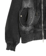 Denim Folding Oversized Jacket-Feng Chen Wang-Forget-me-nots Online Store