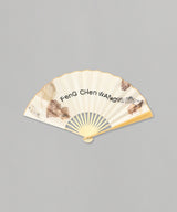 Printed Bamboo Fan-Feng Chen Wang-Forget-me-nots Online Store