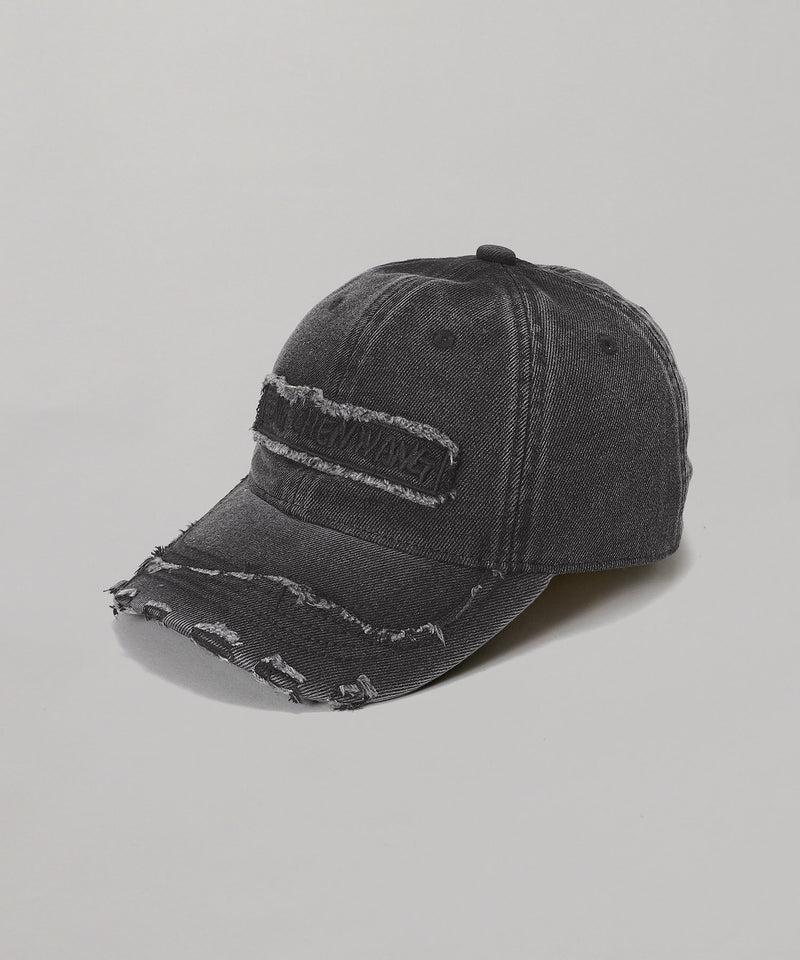 Black Washed Denim Baseball Cap-Feng Chen Wang-Forget-me-nots Online Store