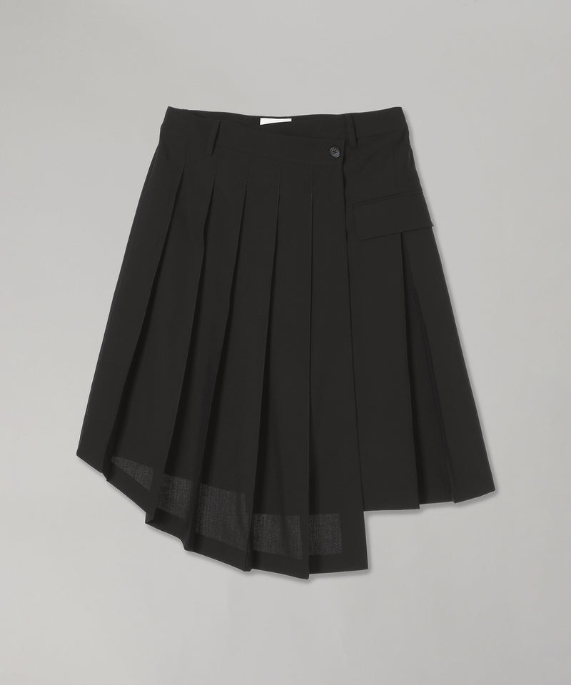 Black Pleated Midi Skirt-Feng Chen Wang-Forget-me-nots Online Store