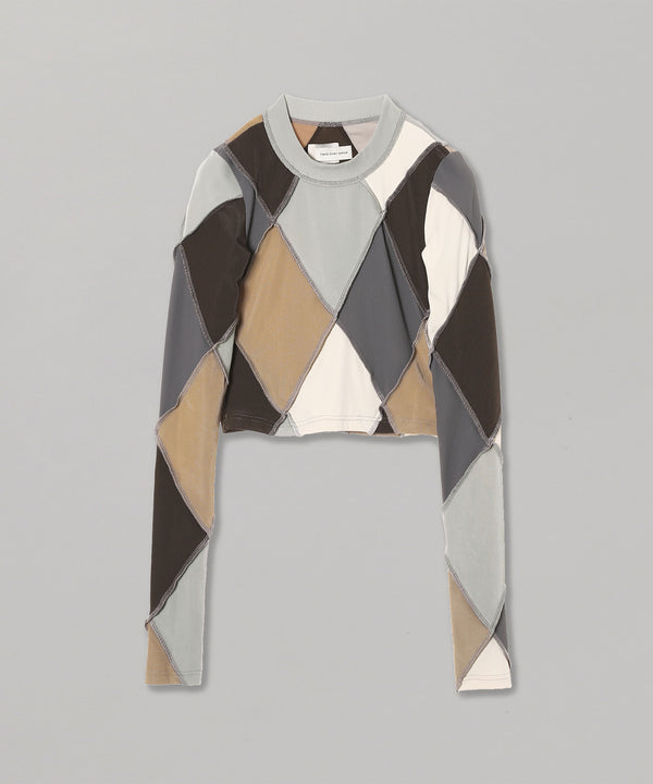 Multi Patches Jeresy Top-Feng Chen Wang-Forget-me-nots Online Store