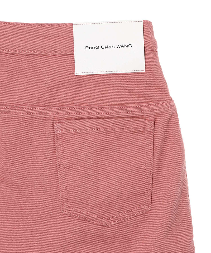 Denim Mini Skirt With Cargo Pocket-Feng Chen Wang-Forget-me-nots Online Store