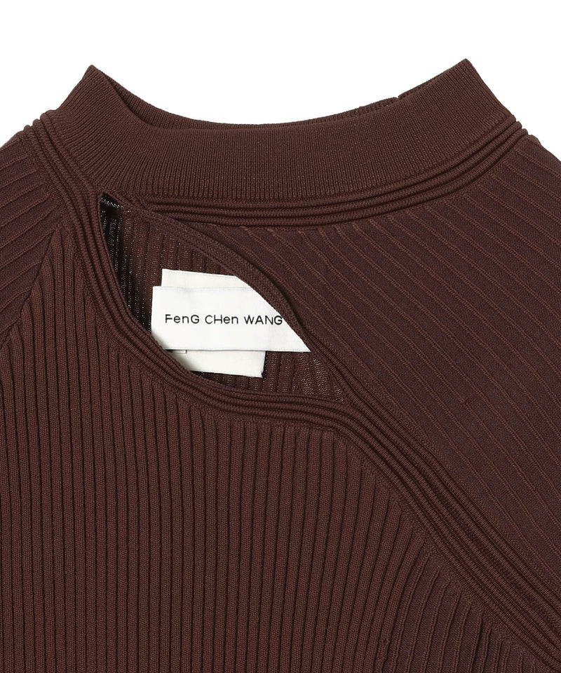 Deconstructed Knit Logo Top-Feng Chen Wang-Forget-me-nots Online Store