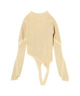 Deconstructed Knit Logo Top-Feng Chen Wang-Forget-me-nots Online Store