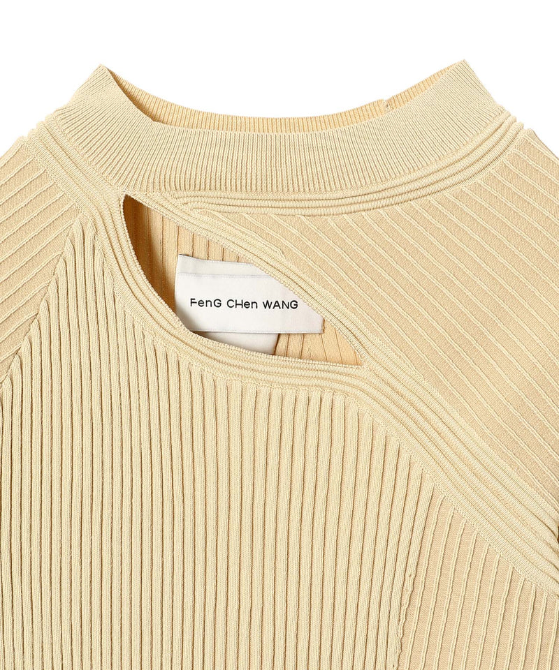 Deconstructed Knit Logo Top-Feng Chen Wang-Forget-me-nots Online Store