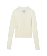 White Lace-Up Henley-Feng Chen Wang-Forget-me-nots Online Store