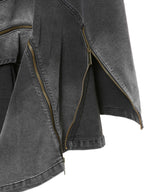 Denim Deconstruction Skirt-Feng Chen Wang-Forget-me-nots Online Store