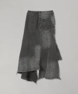 Denim Deconstruction Skirt-Feng Chen Wang-Forget-me-nots Online Store