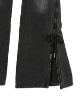 Deconstruction Lace-Up Jeans-Feng Chen Wang-Forget-me-nots Online Store