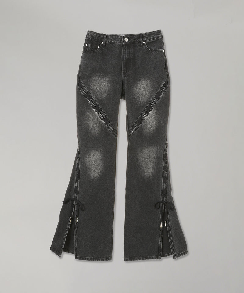 Deconstruction Lace-Up Jeans-Feng Chen Wang-Forget-me-nots Online Store