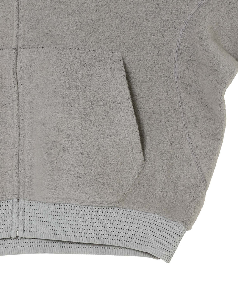 Wool Fleece Hoodie-Goldwin 0-Forget-me-nots Online Store