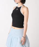 Moon Logo Bicolor Jersey Tank Top-Marine Serre-Forget-me-nots Online Store