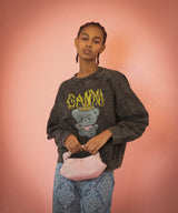 Isoli Crewneck Washed Effect-GANNI-Forget-me-nots Online Store