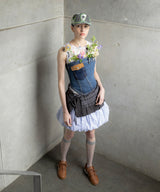 Denim Twist Bustier-Andersson Bell-Forget-me-nots Online Store