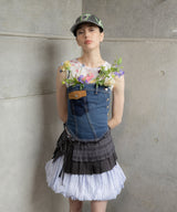 Denim Twist Bustier-Andersson Bell-Forget-me-nots Online Store