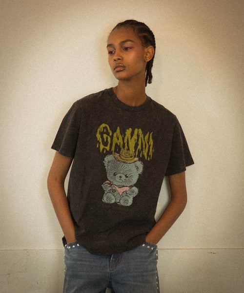 Future Heavy Jersey T-Shirt-GANNI-Forget-me-nots Online Store